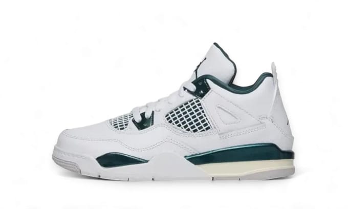 Nike Jordan 4 Retro - Sneakers - Unisex - Wit - Groen