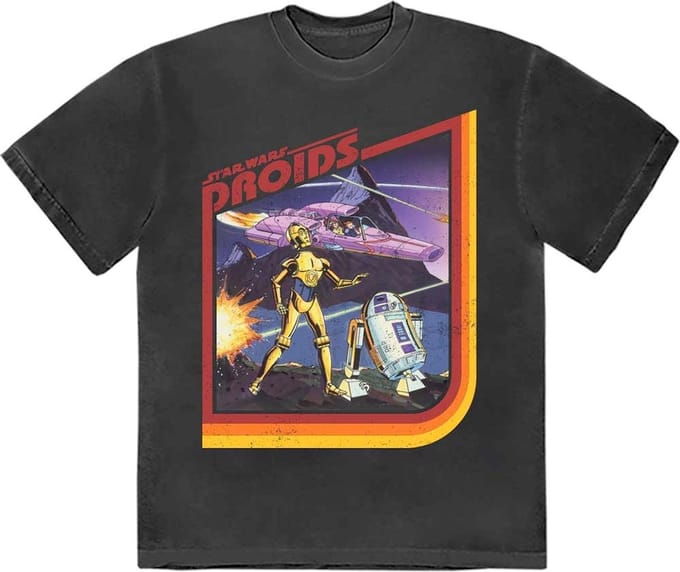 Disney Star Wars - Droids Heren T-shirt - M - Zwart