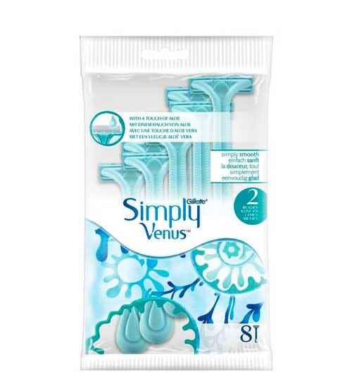 Gillette Simply Venus 2 - 8 stuks - Wegwerpscheermesjes