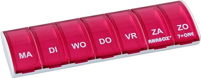 Able2 Anabox pillendoos | Weekbox | Roze