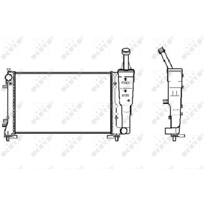 Radiator, motorkoeling Economy Class NRF 53247A