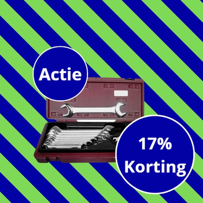 Steeksleutelset, 11 delig, diverse maten, Seneca