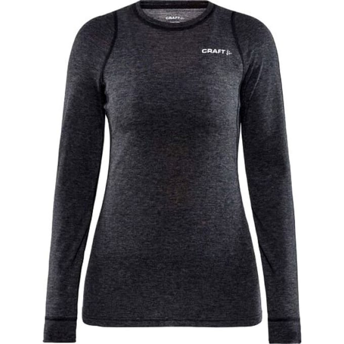 Craft - Core Wool Merino LS Tee - Thermoshirt - Dames - Zwart - S