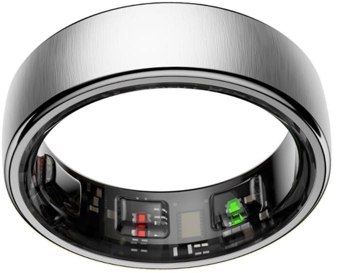 NOLATR NEX Smart Ring - Stappenteller - Slaaptracker - Zilver - Maat 9