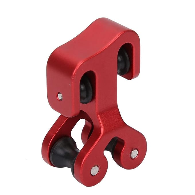 Aluminiumlegering Boogschieten Kabelglijder Boogpees Roller Glijblok Scheider zwart Red