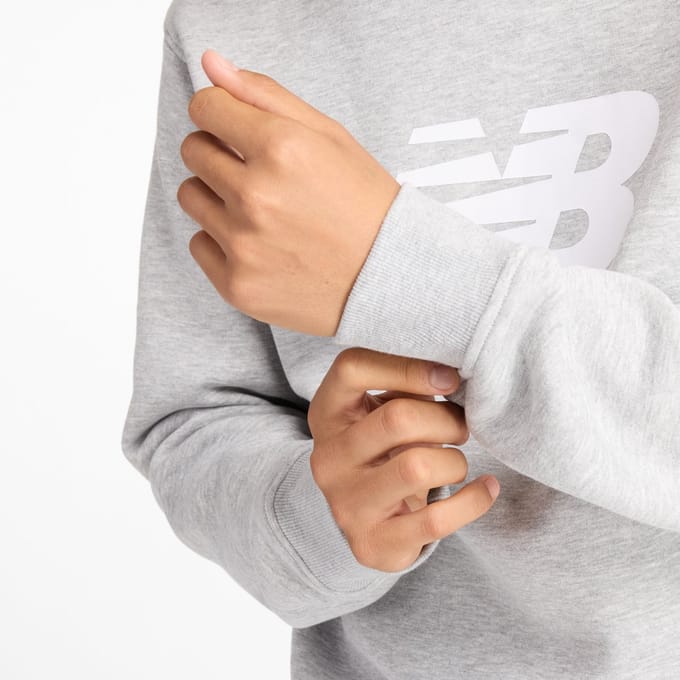 New Balance Sport Core Brushed Crew Heren Trui - ATLETIC GREY