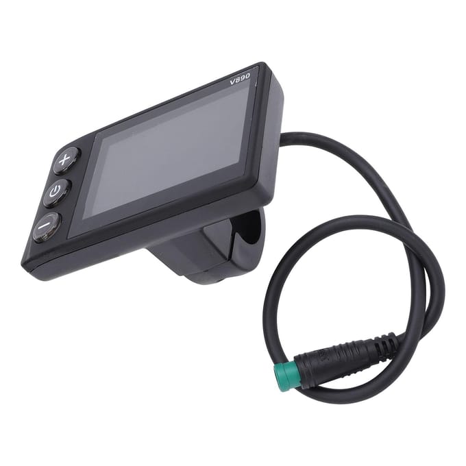 Elektrische Fiets LCD Display Waterbestendig Multifunctioneel Rijdisplay Meterpaneel voor 22.2mm black