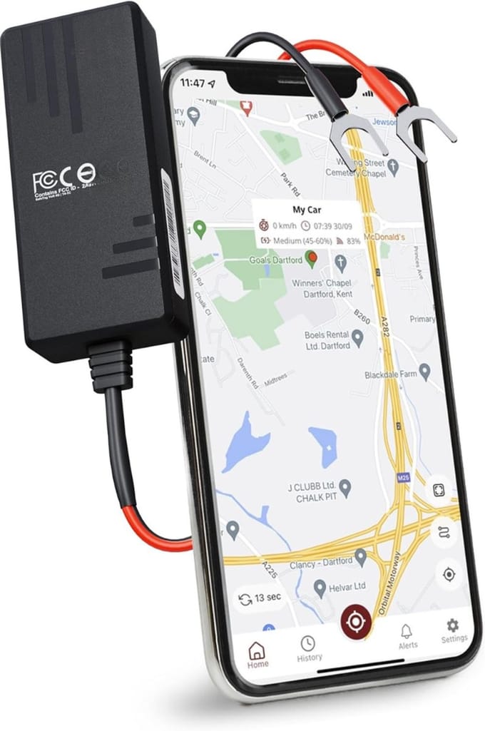 DYNA® GPS Tracker auto - GPS Tracker - GPS Trackers - Zwart - ‎4cm x 2cm x 7cm