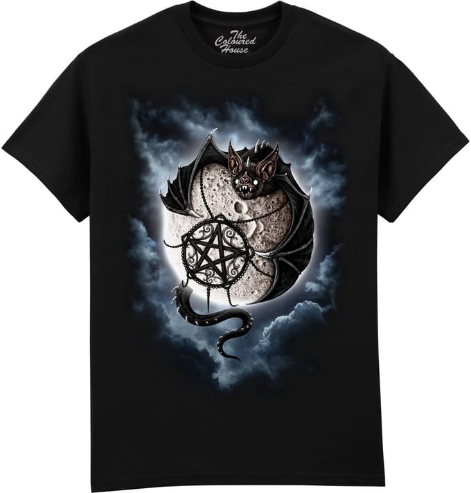 Vleermuis Full Moon Bat The Coloured House T-shirt M