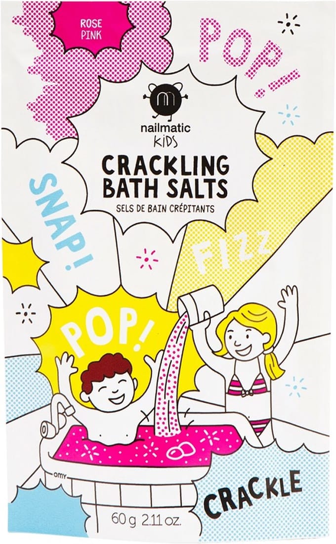Kids Crackling Badzout Sprankelend Badzout Roze 60g