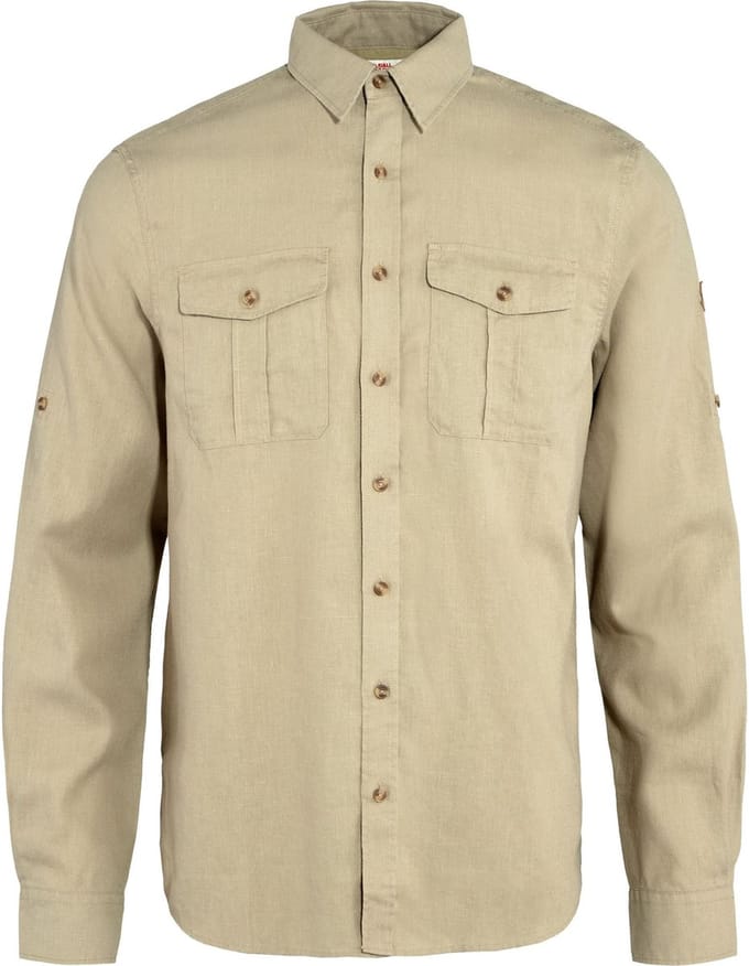FJALLRAVEN Övik travel shirt ls m sand st - S