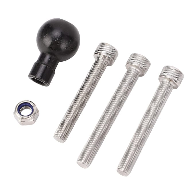 Motorfiets Stuurklem Basis Vorkpen Kogelbasis Kogelkopbasis met M8 Beugelbout 1 Inch gray