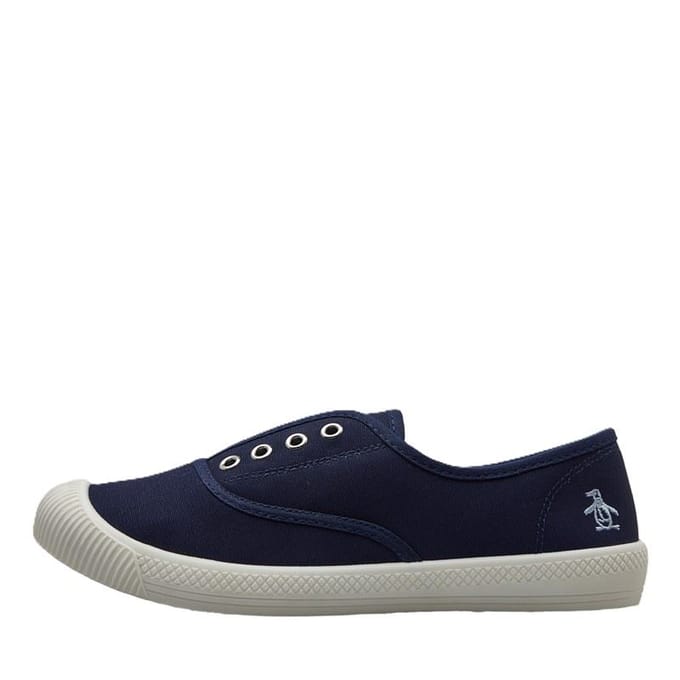 Penguin Anita Canvas Dames Navy Pumps