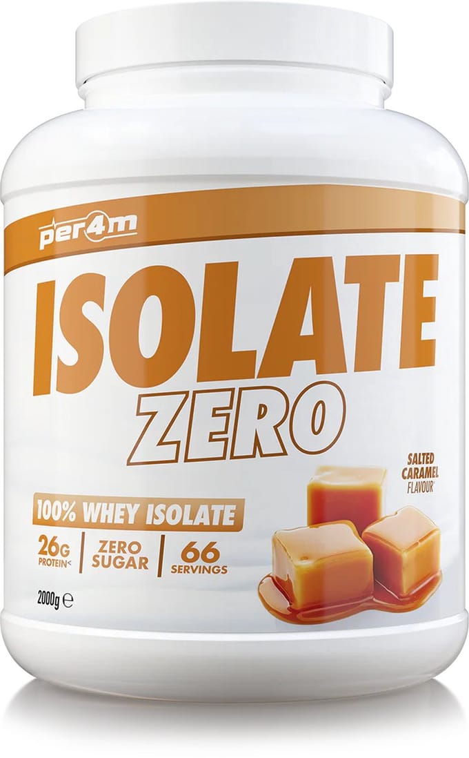 Per4m Whey Isolate Zero (2000g) Salted Caramel - Eiwitten - Wei-eiwit isolaat