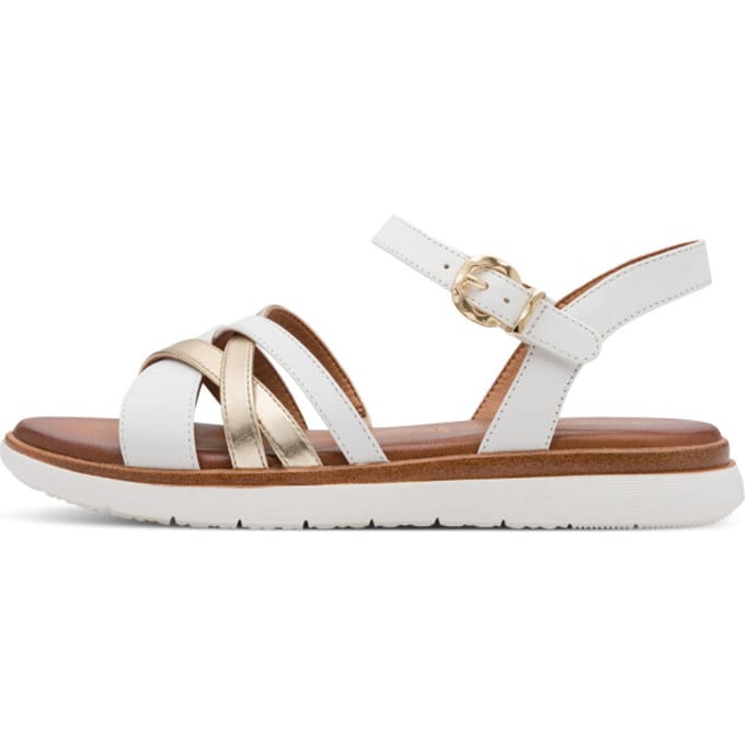 Tamaris Comfort Essentials Dames Sandalen - WIT COMBI