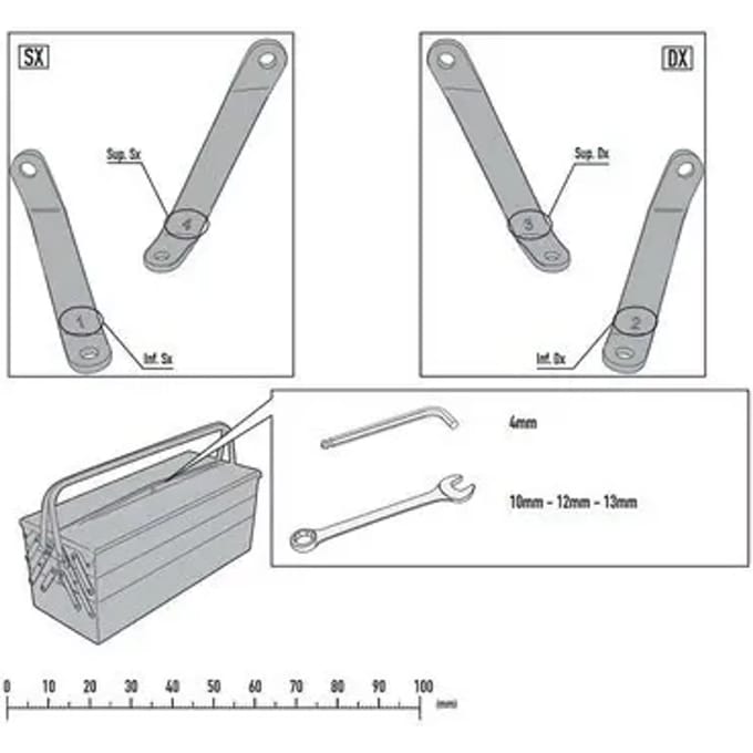 Bubble bevestigingsset Givi 8100A