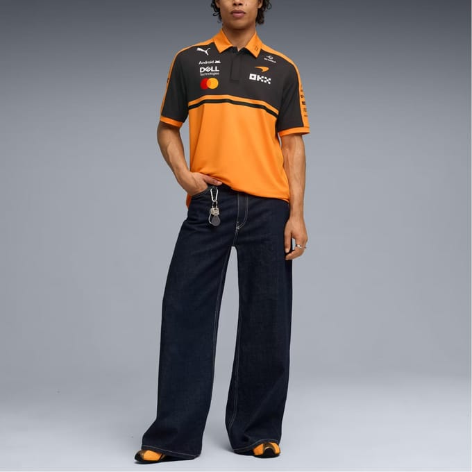Puma Mclaren Replica Poloshirt Oranje M Man