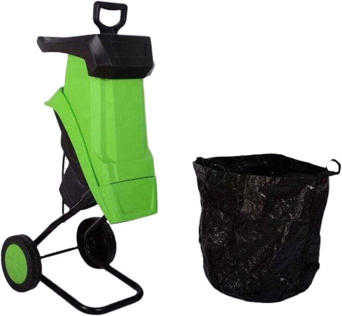 Elektrische Tuinversnipperaar - Houtversnipperaar Mulcher - Tuinafval Verwerken - Stille Werking - 2500W - Groen