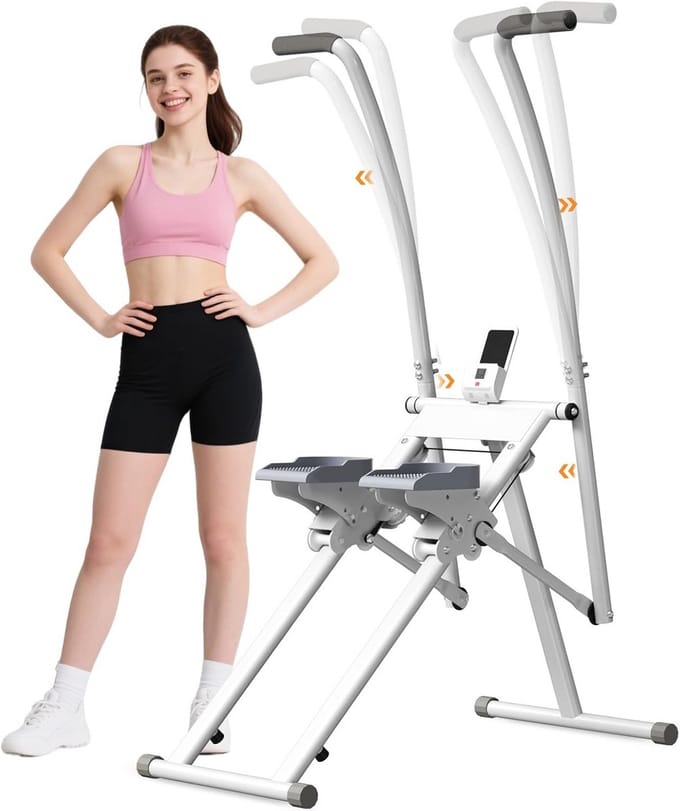Inklapbare Stair Stepper voor Cardio Training Thuis met LCD Scherm