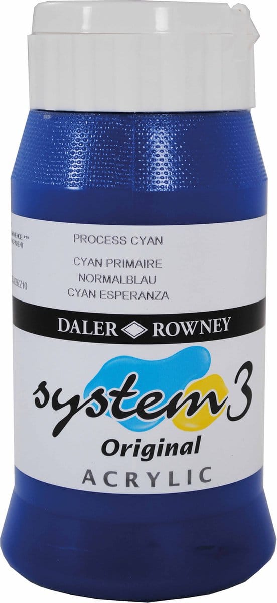 Daler-Rowney System3 500 ml Process Cyan