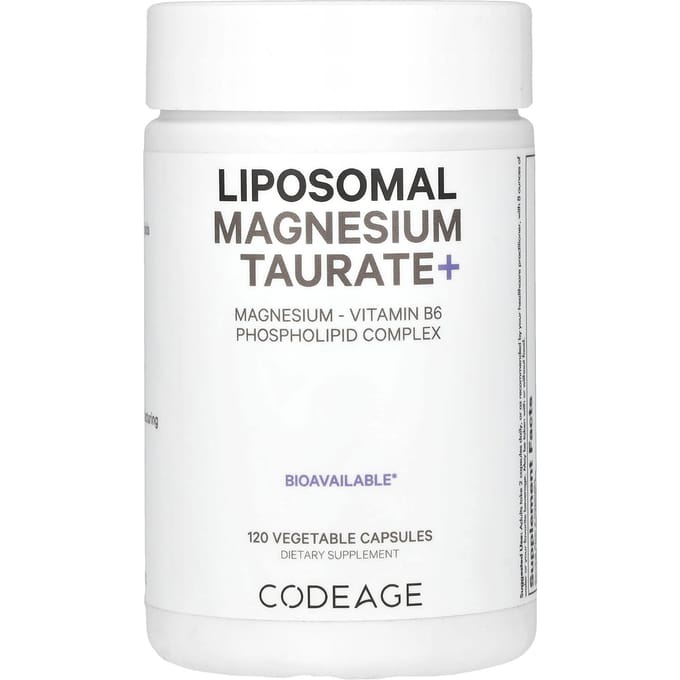 Codeage, Liposomaal Magnesiumtauraat+, 120 vegetarische capsules