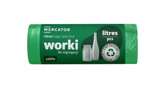 Mercator Medical - Glasafvalzakken - 120L - Groene LDPE - Perforatie