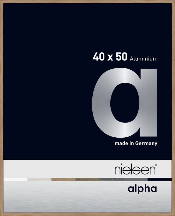 Nielsen Alpha Aluminium Wissellijst Oak 40x50cm