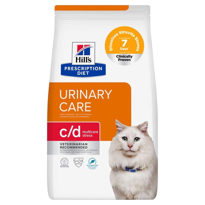 2x3kg c/d Multicare Stress Urinary Care Vis Hill's Prescription Diet Kattenvoer