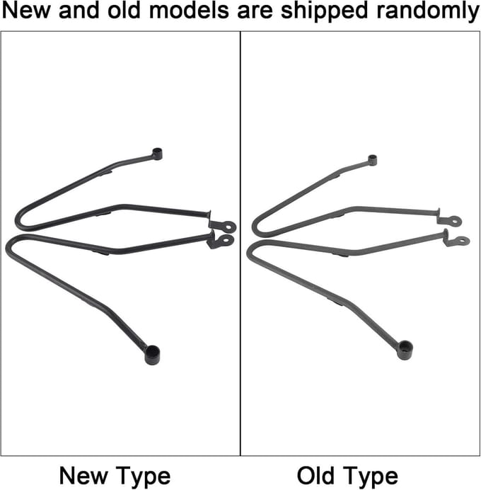 Saddle bag support brackets voor Triumph Bonneville T100 - Thruxton 900 - saddle bag support bars mounting bracket - zwart