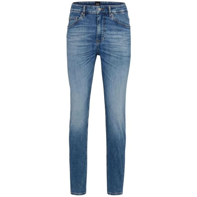 Boss Heren leren jeans (Turquoise)