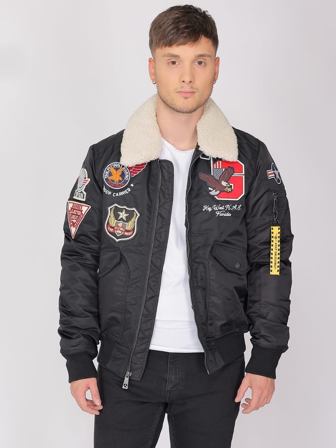 Top Gun bomberjack TG23002 met imitatiebontkraag