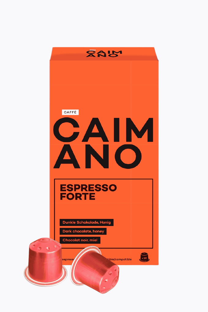 Caffè Caimano Espresso Forte 10 capsules compatibel met Nespresso®