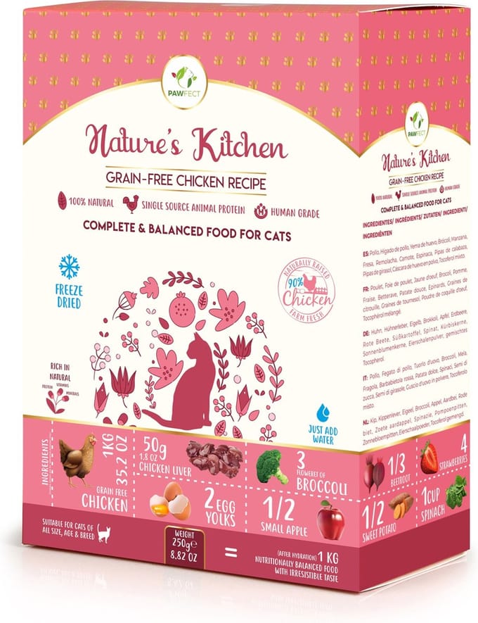 Pawfect Freeze Dried Foods Cat Chicken Recipe