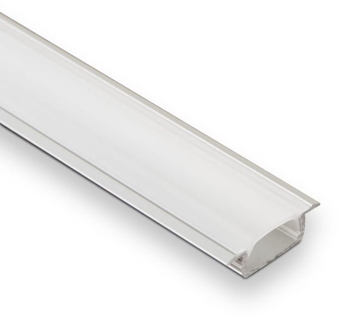 5 x SOTECH LED- Profiel-44 Inbouwprofiel 2000 x 22 mm met opal gekleurde diffusiediffusieafdekking