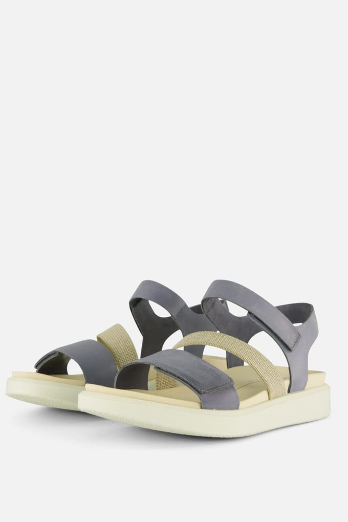 Ecco Flowt W Sandalen blauw Leer - Dames - Maat 42