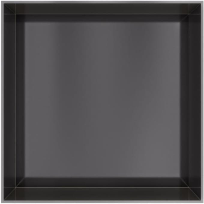 Hotbath &More Inbouwnis - 30 x 30 x 10 cm - Frameless - Geborsteld Zwart PVD