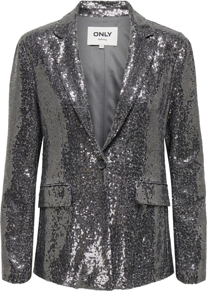 ONLY ONLPINKO-STEO LIFE L/S SEQUIN BLAZER TLR Dames Blazer - Maat 34