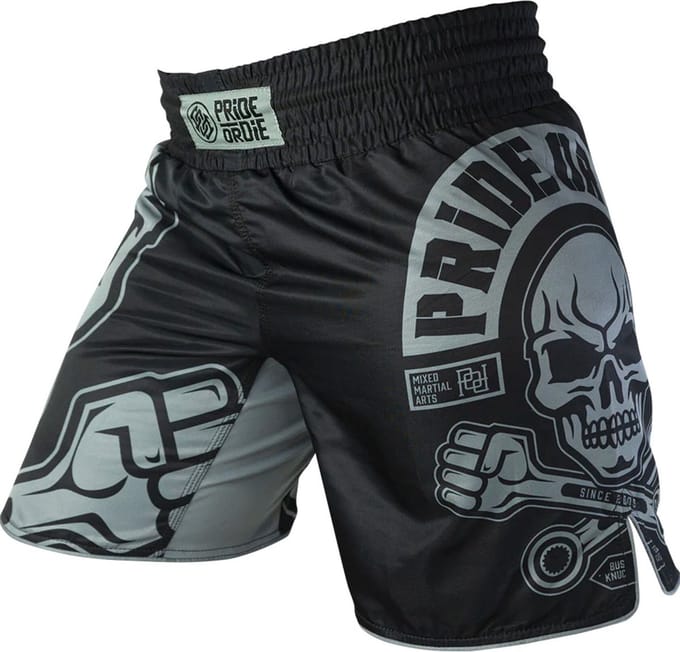 PRIDEorDie BUSTED KNUCKLES Fight Short Zwart - S - Jeans Maat 30