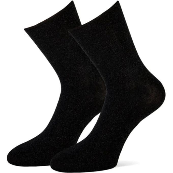 MarcMarcs Blackpool - Glittersokken - 2-pack - Dames - Zwart - Maat 35/38