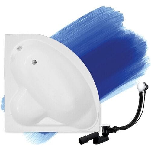 Hoekbad STANDARD 120x120   Afvoer &amp; poten GRATIS!