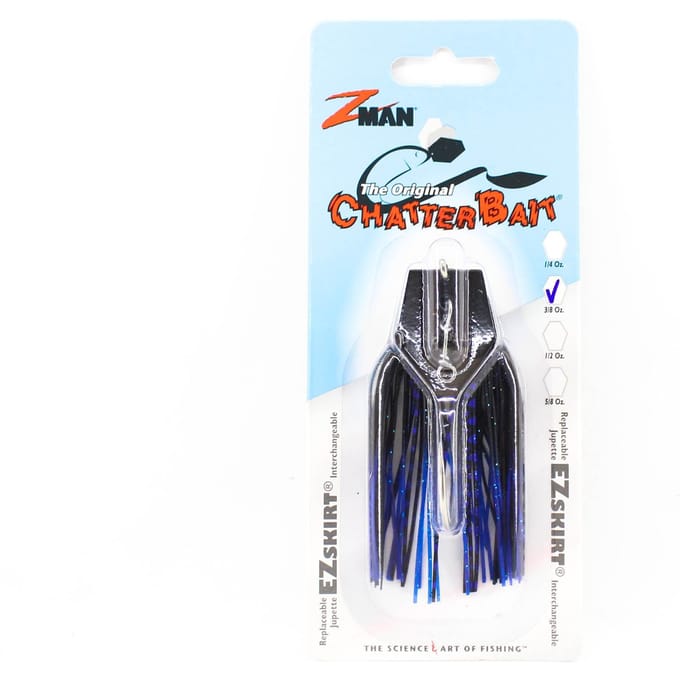 Zman Chatterbait 3/8 oz Zinkend Kunstaas Blauw Zwart (0409)
