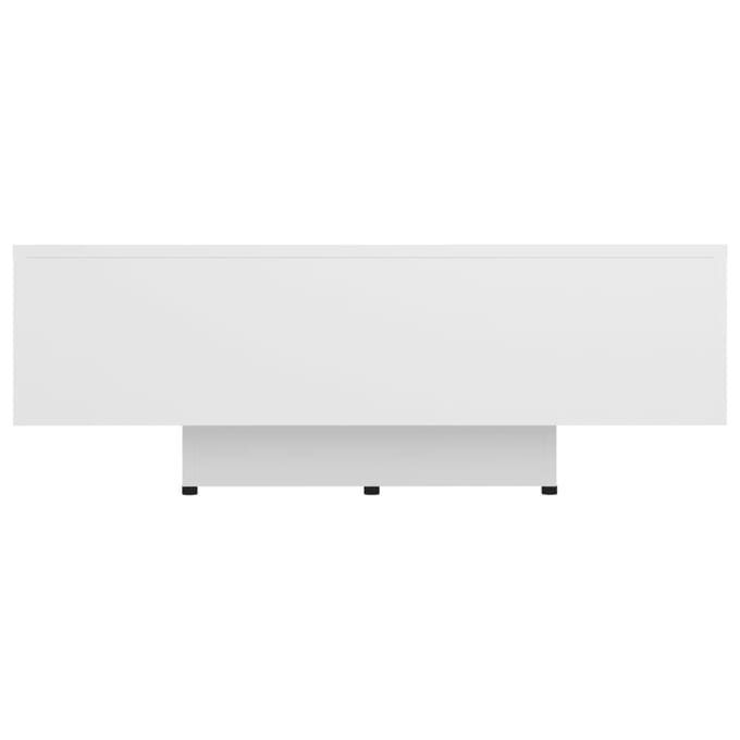 vidaXL - Salontafel - 85x55x31 - cm - bewerkt - hout - wit