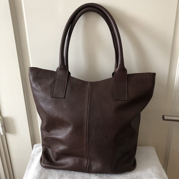 Laimböck Oltarno lederen shopper bruin