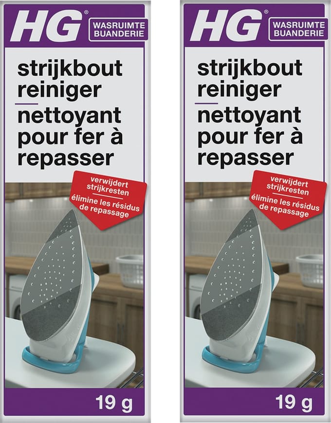 HG - Strijkboutreiniger - 19 gram - 2 Stuks