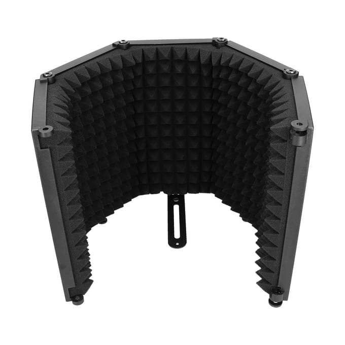 Bouclier d'isolation de microphone pliable en mousse absorbant le son pour studio