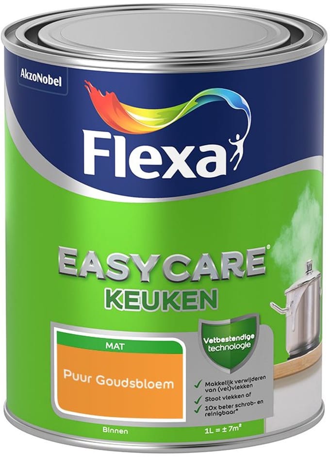 Flexa - Easycare Keuken - Puur Goudsbloem - Mengverf - 1 L