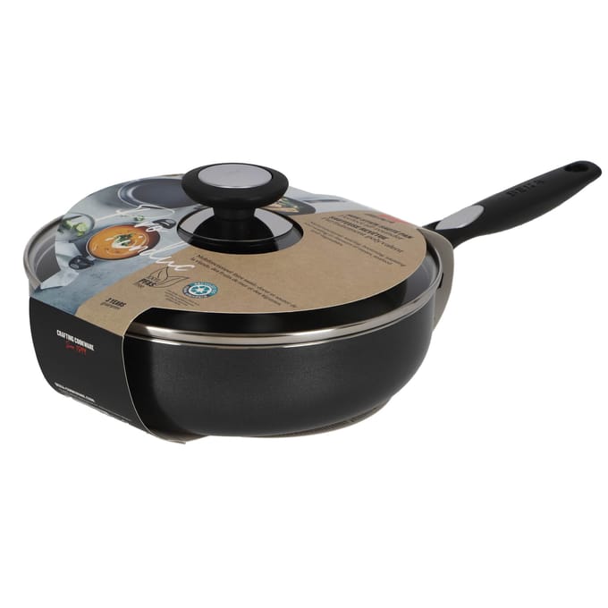 Beka - Pro Induc Hapjespan - 24 cm met Glazen Deksel