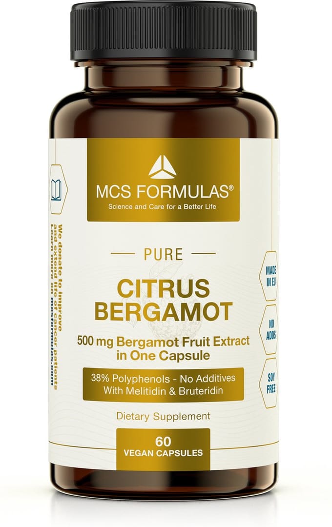 Citrus Bergamot - 500 mg - 60 vegetarian capsules - NO ADDITIVES