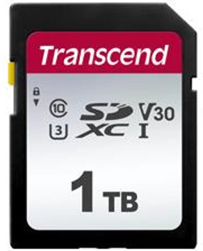 Transcend TS1TSDC300S SDHC-kaart 1 TB Class 10, UHS-I, UHS-Class 1