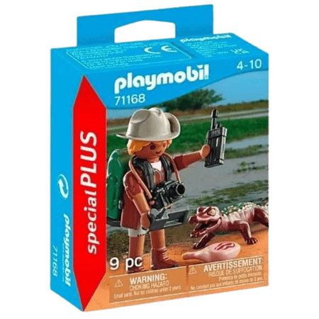 Playmobil Special Plus Onderzoeker met Jonge Kaaiman Speelset